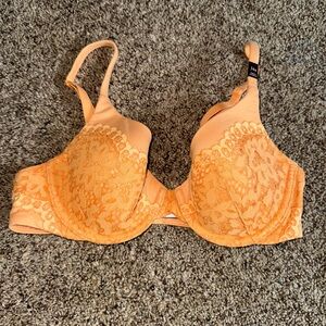 Victoria's Secret Lace Bra in Vibrant Orange